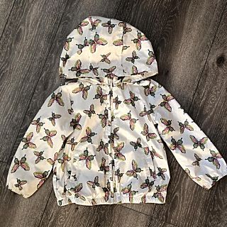 ベビーギャップ(babyGAP)のベビーギャップ　GAP キッズ　ウインドブレーカー　白　蝶々　100 ３歳(ジャケット/上着)