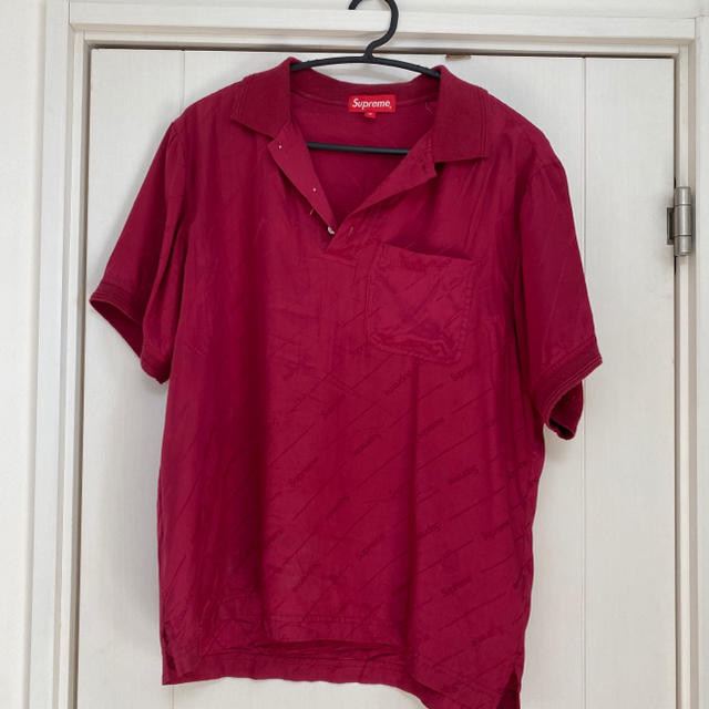 supreme Jacquard Logo Silk Polo