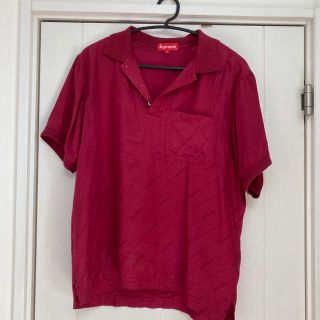 シュプリーム(Supreme)のsupreme Jacquard Logo Silk Polo(ポロシャツ)