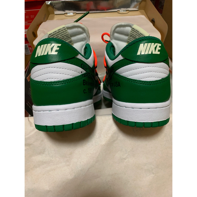 off-white NIKE DUNK LOW pine green 28cm