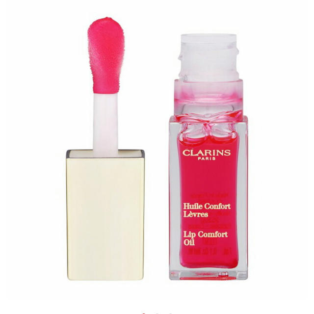 CLARINS(クラランス)の美品　8割残　クラランス　コンフォート　リップオイル　04 コスメ/美容のベースメイク/化粧品(リップグロス)の商品写真