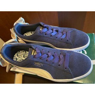 プーマ(PUMA)のPUMA  レディース　ゴールド&ネイビー　(スニーカー)