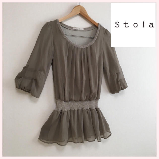 Stola.(ストラ)の美品　stola. ストラ　シフォン　チュニック レディースのトップス(チュニック)の商品写真