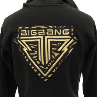 ビッグバン(BIGBANG)の【BIGBANG】ゼブラ柄黒パーカー(ミュージシャン)