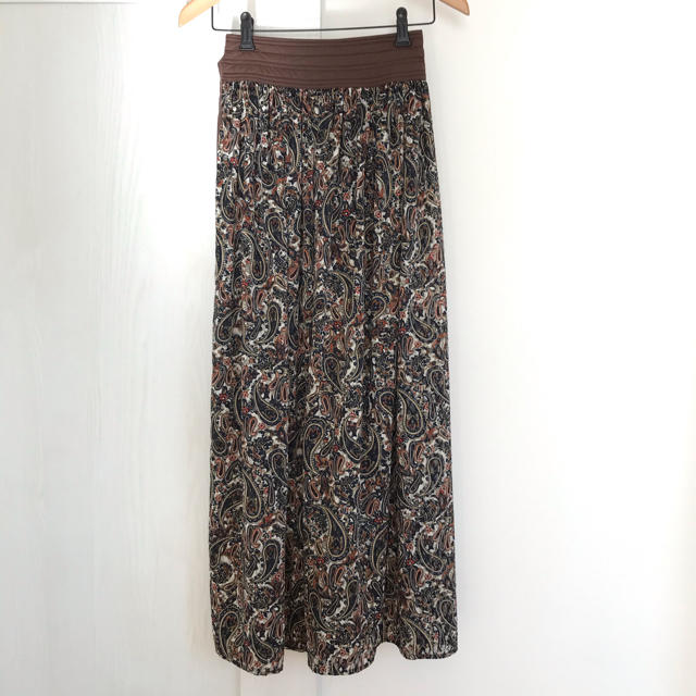 【美品】6 roku ペイズリー スカート レディースのスカート(ロングスカート)の商品写真