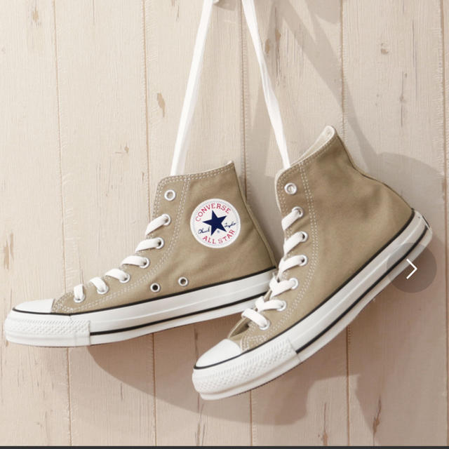 CONVERSE(コンバース)のCONVERSE CANVAS ALLSTAR HI BEIGE 24 レディースの靴/シューズ(スニーカー)の商品写真