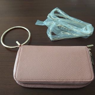 エイミーイストワール(eimy istoire)のエイミーイストワール　リングモチーフマットスマホケース　ピンク(クラッチバッグ)