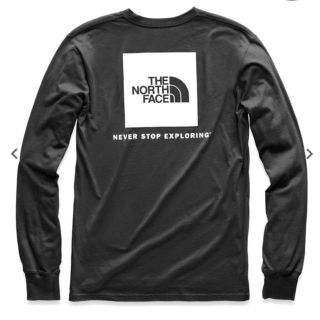 ザノースフェイス(THE NORTH FACE)のThe North Face★ボックスロゴ ロンT★Lブラック正規新品(Tシャツ/カットソー(七分/長袖))