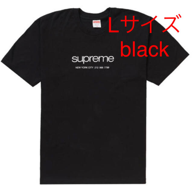 メンズLサイズ　Supreme Shop Tee black