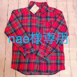 ラゲッドワークス(RUGGEDWORKS)の【新品　綿100%】チェック柄シャツ（150cm）匿名配送　送料無料(ブラウス)