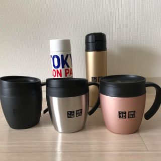 ユニクロ(UNIQLO)の【新品】ユニクロ　ステンレスボトル　ステンレスマグカップ　5点(ノベルティグッズ)