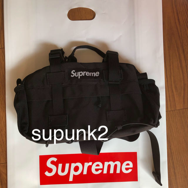【送料込】Supreme waist bag 2019FW ブラックカラー 1