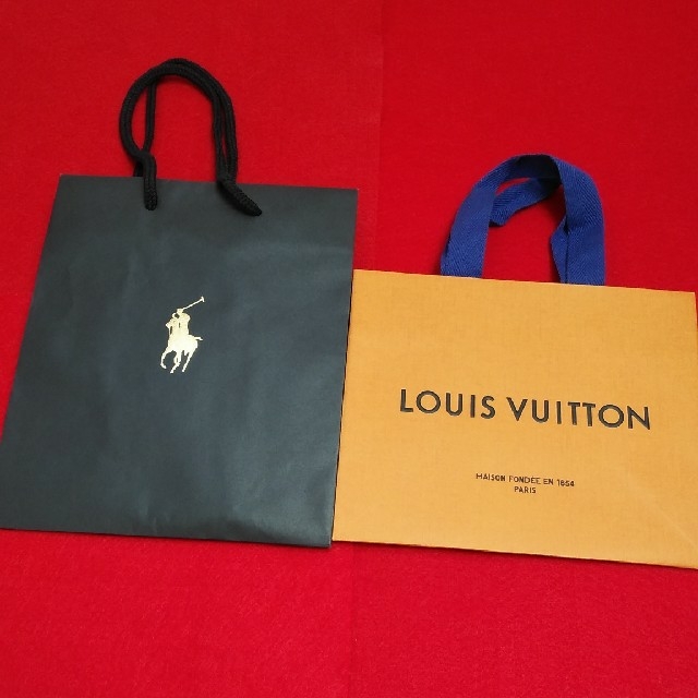 LOUIS VUITTON(ルイヴィトン)のルイヴィトン·ディオール·ラルフローレン·サンローラン★ショッパー★5枚セット レディースのバッグ(ショップ袋)の商品写真