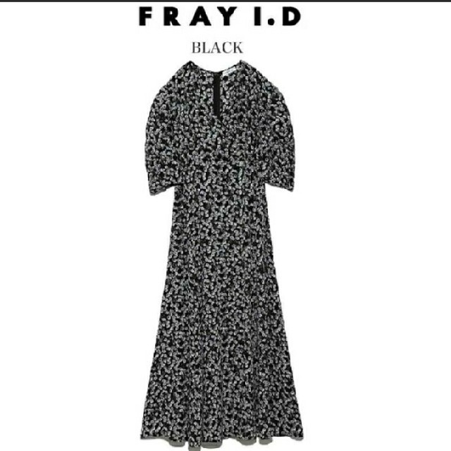 FRAY I.D(フレイアイディー)のフレイアイディー　カシュクールフラワーワンピース レディースのワンピース(ロングワンピース/マキシワンピース)の商品写真