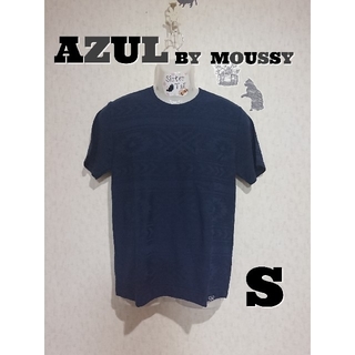 アズールバイマウジー(AZUL by moussy)のAZUL BY MOUSSYシャドーチマヨジャガードクルーネック半袖Ｔシャツ(Tシャツ/カットソー(半袖/袖なし))