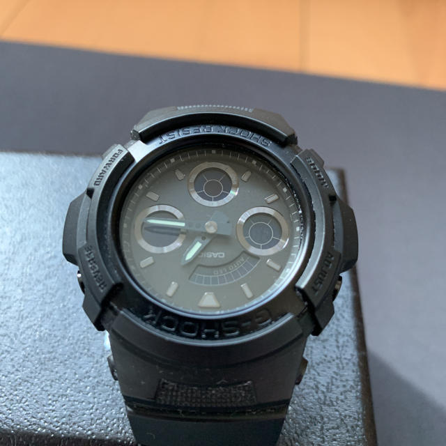 G-SHOCK(ジーショック)のGショック　オールブラック早い者勝ちです メンズの時計(腕時計(デジタル))の商品写真