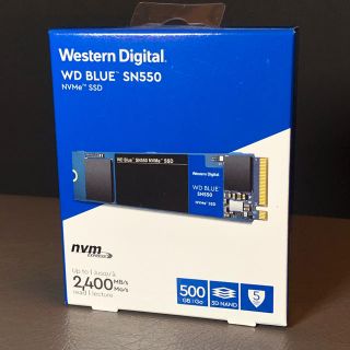新品未使用WD Blue SN550 WDS500G2B0C SSD 500GB(PCパーツ)