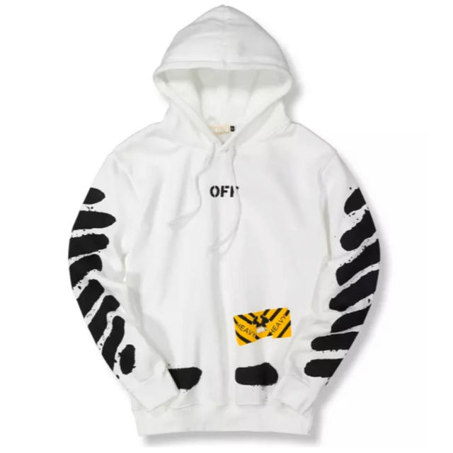 OFF-WHITE(オフホワイト)のオフホワイト off-white パーカー　白　XLサイズ メンズのトップス(パーカー)の商品写真