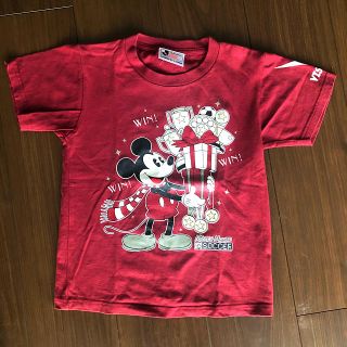 ディズニー(Disney)のヴィッセル神戸　キッズTシャツ 130cm ミッキー ディズニー サッカー(Tシャツ/カットソー)