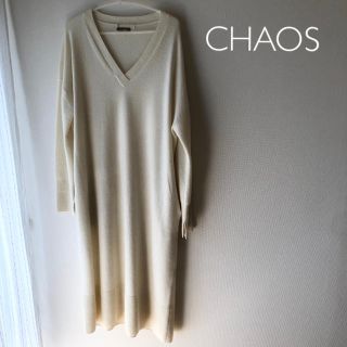 ドゥーズィエムクラス(DEUXIEME CLASSE)の日曜までSALE⭐︎カオス　ルーズシルエット　ニットワンピ(ロングワンピース/マキシワンピース)