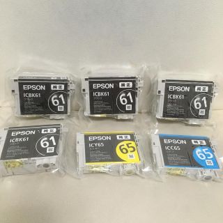 エプソン(EPSON)のEPSON 純正 インクカートリッジ　6個(オフィス用品一般)