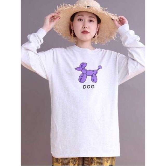 didizizi(ディディジジ)の【くるり様専用】didizizi バルーンドッグロンT レディースのトップス(Tシャツ(長袖/七分))の商品写真