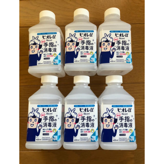 ビオレu手指消毒液　400ml ×6本つけかえ用