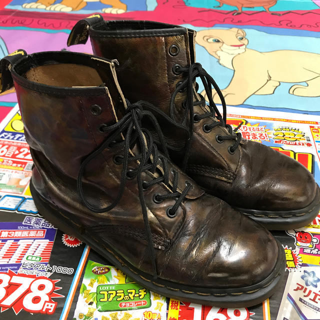 ドクターマーチン/英国製/黄金色・ブーツ/Dr.Martens/サイズ7