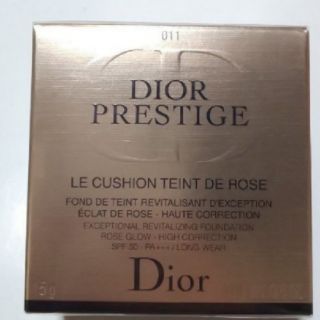 ディオール(Dior)のディオール プレステージ ル クッション タン ドゥ ローズ 011(ファンデーション)