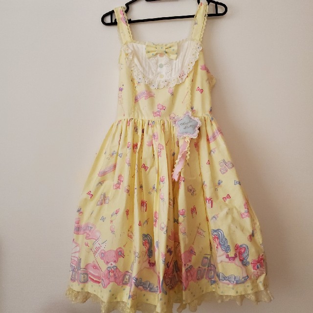 Angelic Pretty(アンジェリックプリティー)のAngelic Pretty dreamyベビールームJSK 激レア セット レディースのワンピース(ひざ丈ワンピース)の商品写真