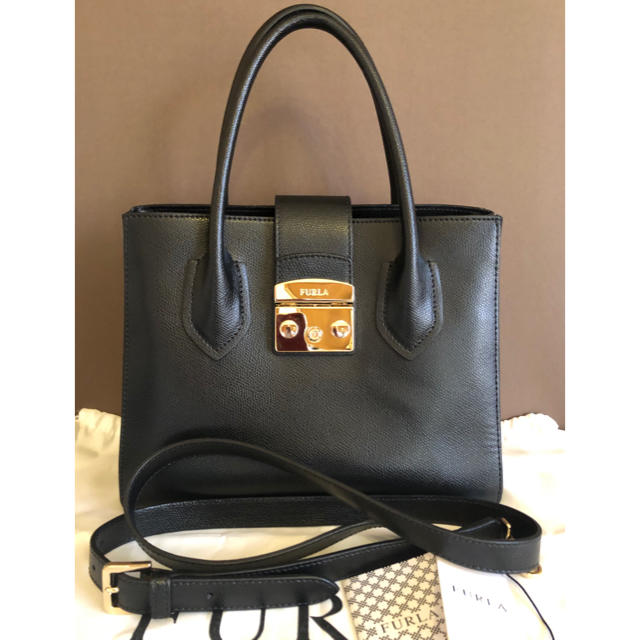 レディースFURLA フルラ メトロポリスs ハンドバッグ 美品