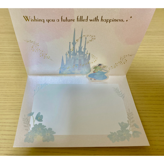 Disney(ディズニー)のシンデレラ　ポストカード　ディズニー　結婚式　ウェルカムスペース エンタメ/ホビーのおもちゃ/ぬいぐるみ(キャラクターグッズ)の商品写真