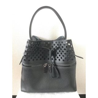 チャールズアンドキース(Charles and Keith)のCHARLES&KEITH バッグ　ダークグレー(ハンドバッグ)