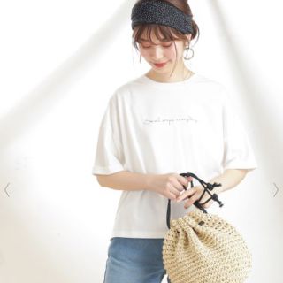 ナチュラルクチュール(natural couture)のナチュラルクチュール スカーフ付 Tシャツ(Tシャツ(半袖/袖なし))