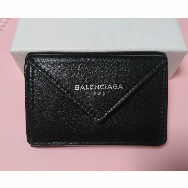 Balenciaga(バレンシアガ)のBALENCIAGA ペーパーミニウォレット ブラック レディースのファッション小物(財布)の商品写真