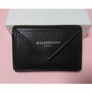 バレンシアガ(Balenciaga)のBALENCIAGA ペーパーミニウォレット ブラック(財布)