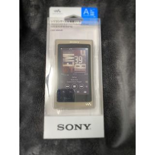 ソニー(SONY)の★箱潰れ★ソニー SONY ウォークマン純正 シリコンケース ペールゴールド(モバイルケース/カバー)