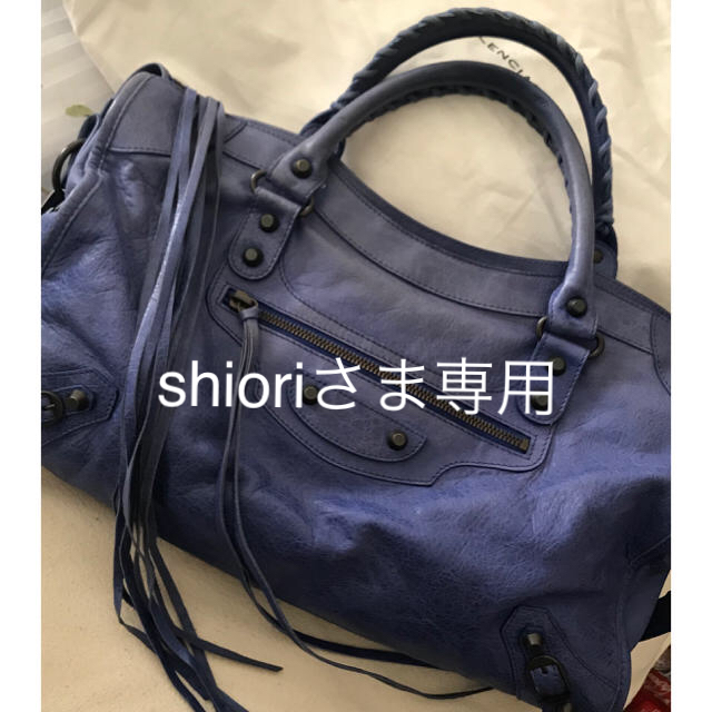 BALENCIAGA BAG(バレンシアガバッグ)のバレンシアガ　シティ　ウートルメール　ブルー系　ショルダーあり レディースのバッグ(ハンドバッグ)の商品写真