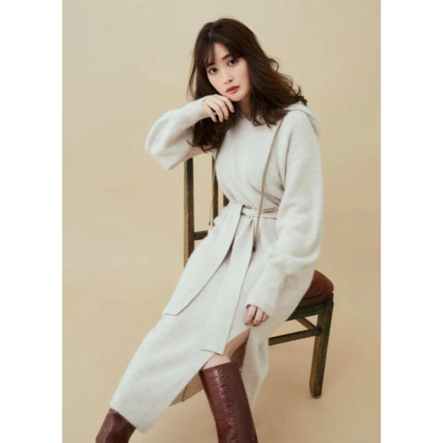her lip to♡Relax Hooded Knit Dress