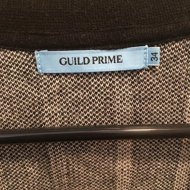 GUILD PRIME(ギルドプライム)のギルドプライム　ストライプ  長袖カーディガン レディースのトップス(カーディガン)の商品写真