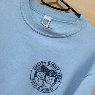 エイティーエイティーズ(88TEES)の88TEES YAYA & KUKU 水色 ブルー トレーナー スウェット(トレーナー/スウェット)