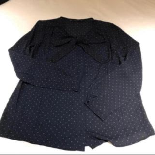 ザラ(ZARA)の【美品】ZARA ボータイブラウス(シャツ/ブラウス(長袖/七分))