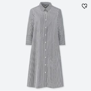 ユニクロ(UNIQLO)の新品　ユニクロのエクストラファインコットンAラインワンピースM(ロングワンピース/マキシワンピース)