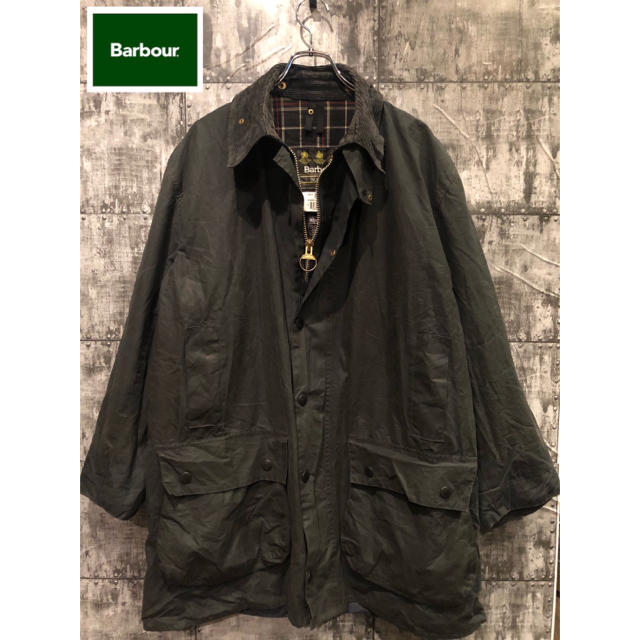 Barbour(バーブァー)の90s vintage Barbour BORDER ボーダー C44 ネイビー メンズのジャケット/アウター(ミリタリージャケット)の商品写真