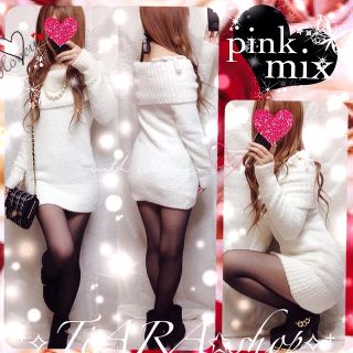 ピンクミックス(Pink Mix)のモテニット⋈⁺✧DaTuRa好きにも♡(ミニワンピース)