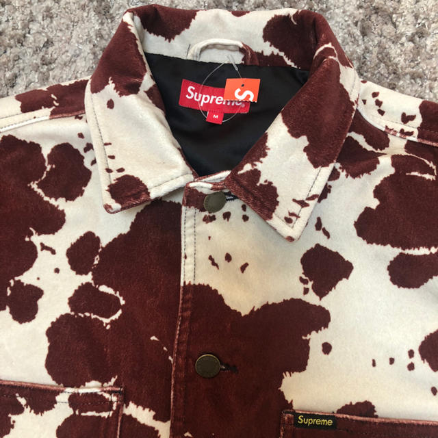 Supreme(シュプリーム)のM camo supreme velvet chore coat 20ss 新品 メンズのジャケット/アウター(カバーオール)の商品写真