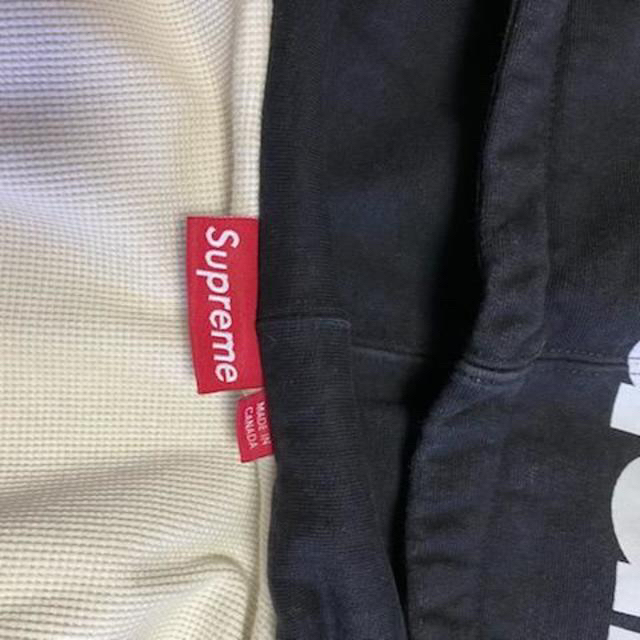 《Supreme》シュプリーム フードロゴシップアップパーカー ブラック 2