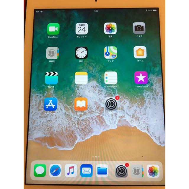 iPad(アイパッド)のi Pad Air2 Gold 128GB Wifi＋Cellular 美品 スマホ/家電/カメラのPC/タブレット(タブレット)の商品写真
