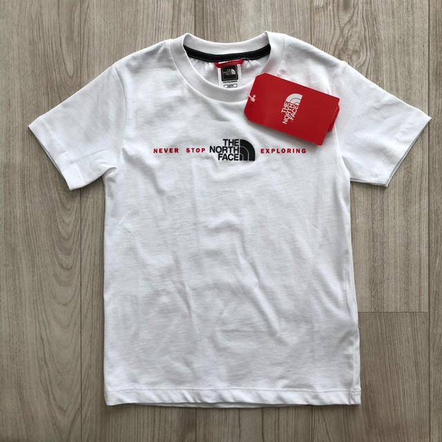 新作　TNF ノースフェイス キッズ　3Dロゴ　Tシャツ　120cm