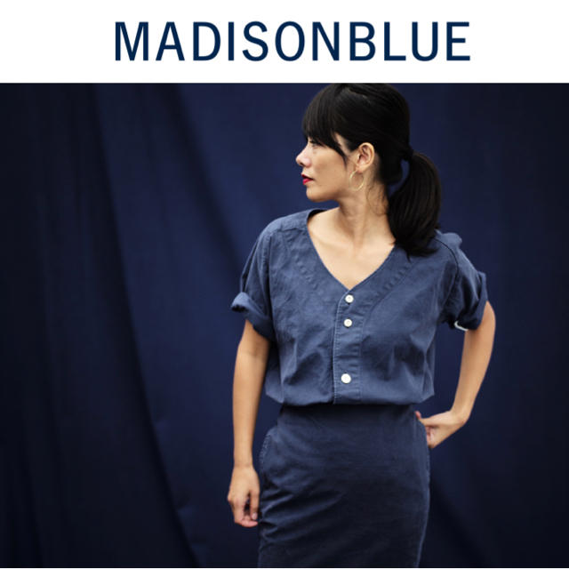 【MADISON BLUE（マディソンブルー）】バックサテンベースボールシャツ